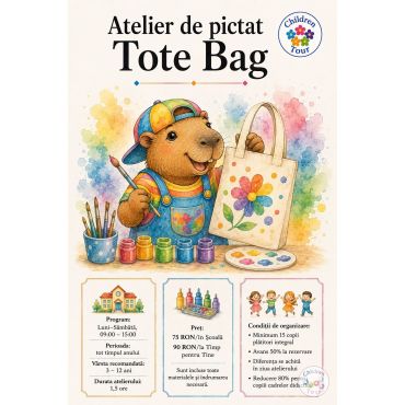 Atelier - Pictură pe Tote Bag #childrentour
