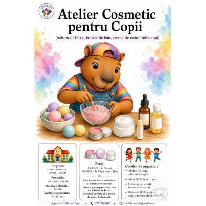 Atelier Cosmetic pentru Copii #childrentour