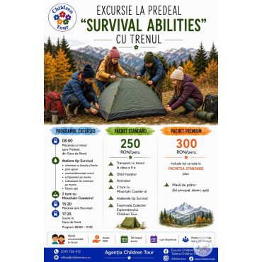 Excursie la Predeal ''Survival Abilities'' cu trenul #childrentour