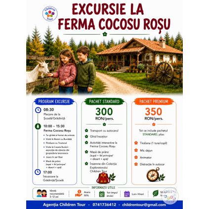 Excursie la Ferma Cocosu Rosu #childrentour