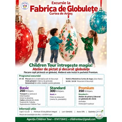 Excursie la Fabrica de Globulete Curtea de Arges, CU ATELIER DE PICTAT GLOBULETE #childrentour