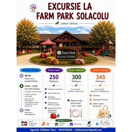 Excursie la FarmPark Solacolu, cu activitati incluse #childrentour