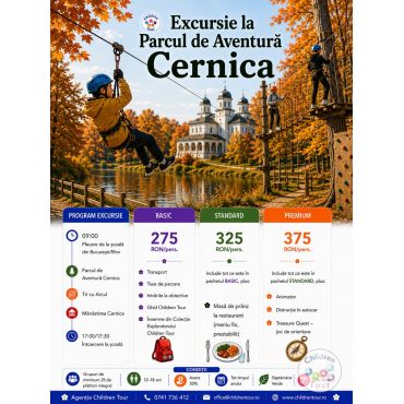 Excursie la Parcul de Aventura Cernica #childrentour