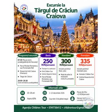 Târgul de Crăciun de la Craiova #childrentour