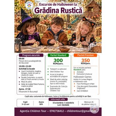 Excursie de Halloween la Gradina Rustica #childrentour