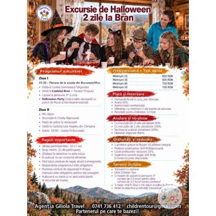 Excursie 2 zile de Halloween la Bran #childrentour