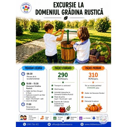 Excursie de o zi la Gradina Rustica, cu activitati incluse #childrentour