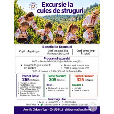 Excursie la cules de struguri #childrentour