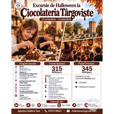Excursie de Halloween la Ciocolateria Targoviste #childrentour